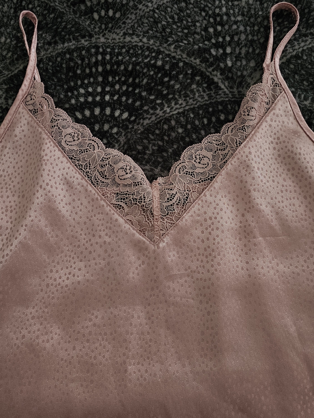 BCBGMaxAzria Satin Lace Cami & Shorts Set in Dusty Rose - Picture 6 of 15